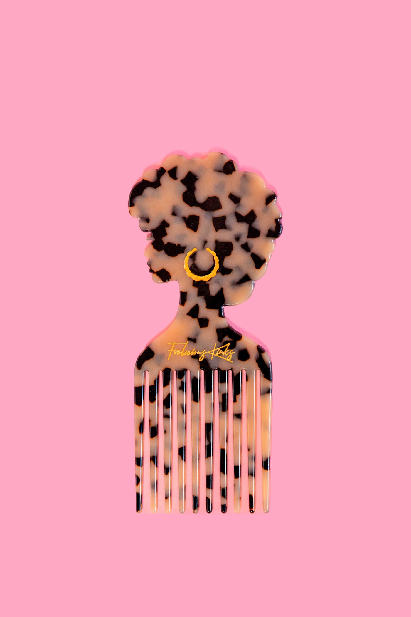 Cheetah World Afro Pick