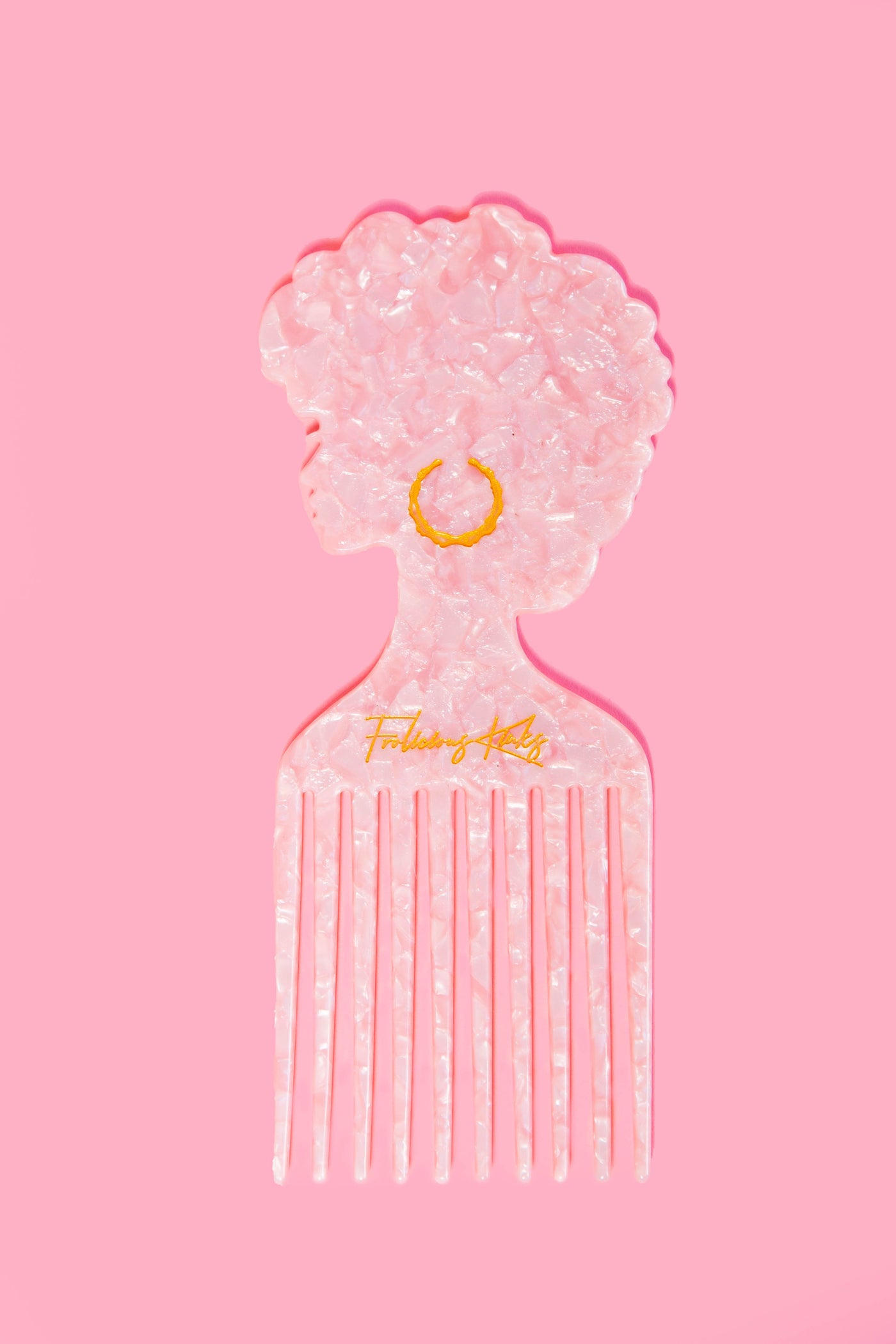 Cotton Candy Afro Pick